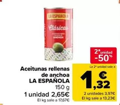 La Española - Aceitunas Rellenas De Anchoa