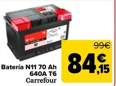 Carrefour - Bateria N11 70 Ah 640A T6
