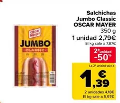Oscar Mayer - Salchichas Jumbo Classic