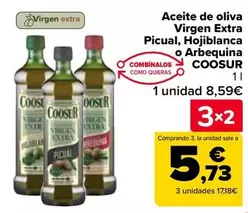 Coosur - Aceite De Oliva Virgen Extra Picual, Hojiblanca O Arbequina