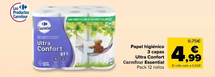 Essential - Papel Higiénico Capos Ultra Confort