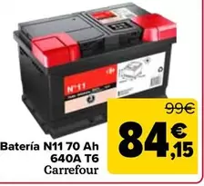 Carrefour - Bateria N11 70 Ah 640A T6