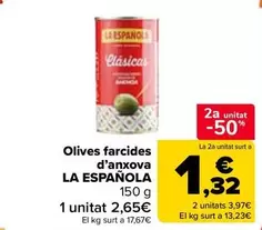 La Española - olives farcides d'anxova