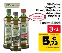 Coosur - Oli D'oliva Verge Extra Picual, Hojiblanca O Arbequina