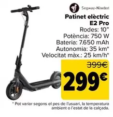 Segway Ninebot - Patinete Eléctrico E2 Pro
