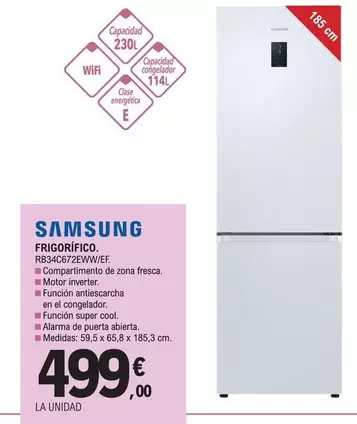 Samsung - Frigorifico  RB34C672EWW/EF