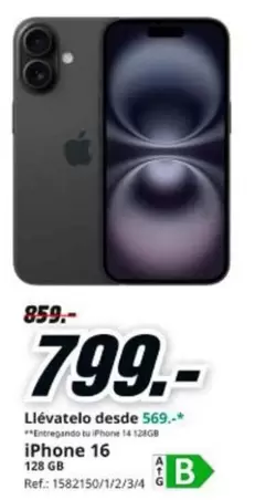Llévatelo Desde 569** Iphone 16
