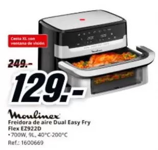 Moulinex - Freidora De Aire Dual Easy Fry Flex EZ922D