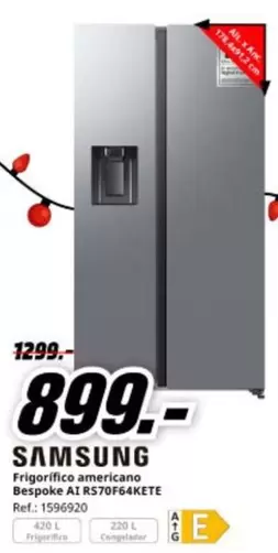 Samsung - Frigorific Aamericano Bespoke AT SQ70F64KKETE