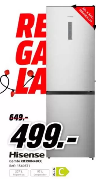 Hisense - Combi Rb390n4bcc