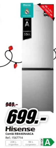 Hisense - Combi Rb440n4aca