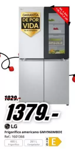 LG - Frigorífico Americano Gmv960mbde