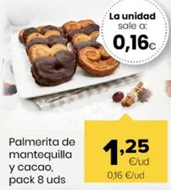 Palmerita De Mantequilla Y Cacao