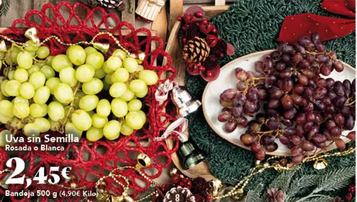 Uva Sin Semilla Rosada O Blanca