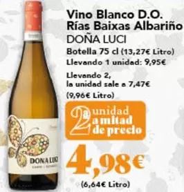 Doña Luci - Vino Blanco D.o. Rias Baixas Albarino