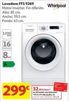Whirlpool - Lavadora Ffs 9269