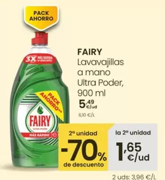 Fairy - Lavavajillas A Mano Ultra Poder