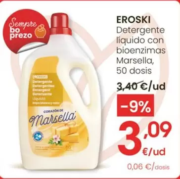 Eroski - Detergente Liquido Con Bioenzimas Marsella