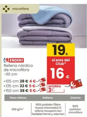 Eroski - Relleno Nórdico De Microfibra 