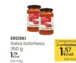 Eroski - Salsa Boloñesa