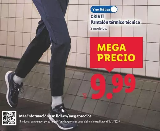 Crivit - Pantalón Térmico Técnico