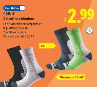 Crivit - Calcetines Técnicos 