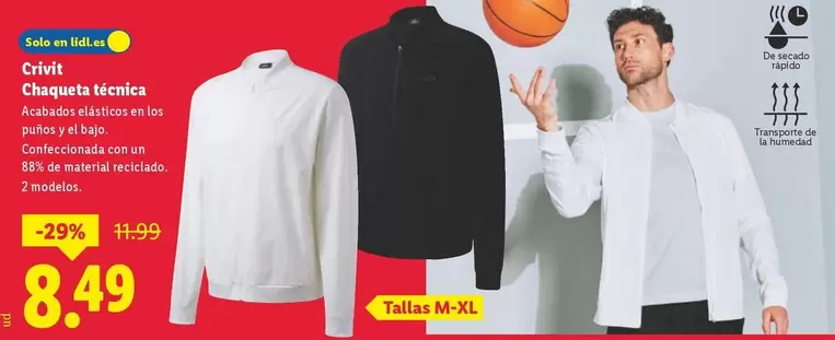 Crivit - Chaqueta Técnica 