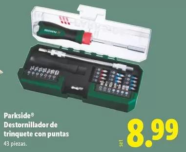 Parkside - Destornillador De Trinquete Con Puntas