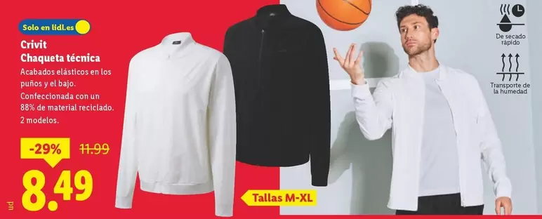 Crivit - Chaqueta Técnica 