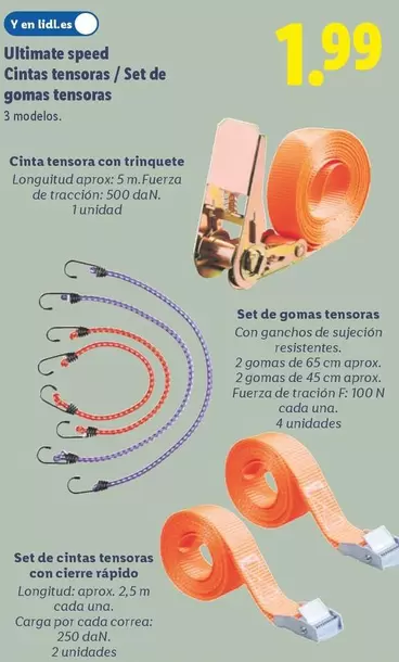 Ultimate Speed - Cintas Tensoras/Set De Gomas Tensoras 