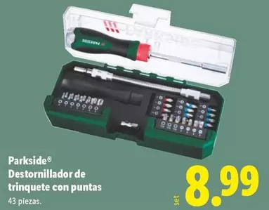 Parkside - Destornillador De Trinquete Con Puntas