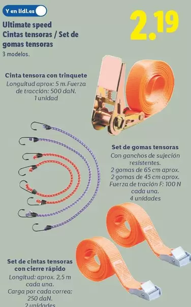 Ultimate Speed - Cintas Tensoras/Set De Gomas Tensoras 