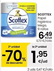 Scottex - Papel Higienico Mega