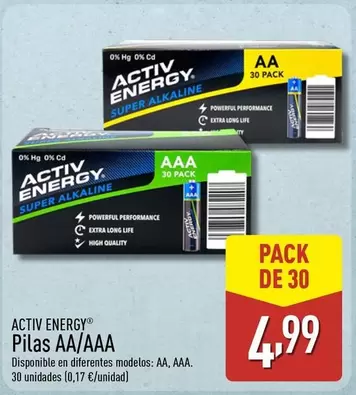 Activ Energy - Pilas AA/AAA