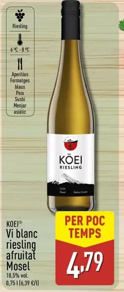 Koei - Vi Blanc Riesling Afruitat Mosel 