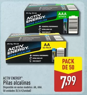 Activ Energy - Pilas Alcalinas