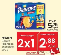 Príncipe - Galleta Rellena De Chocolate