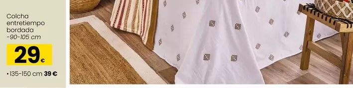 Colcha Entretiempo Bordada