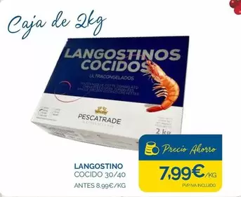 Pescatrade - Langostino Cocido 30/40
