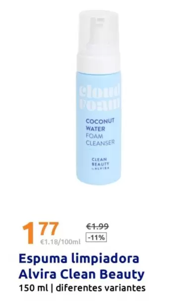 Alvira Clean Beauty - Espuma Limpiadora 
