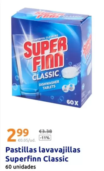 Superfinn - Pastillas Lavavajillas Classic