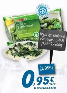 Spar - Hojas De Espinacas Cortadas