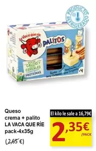 La vaca que ríe - Queso Crema + Palito
