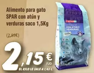 Spar - Alimento Para Gato Con Atun Y Verduras Saco