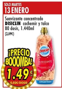 Disiclin - Suavizante Concentrado Cachemir Y Talco