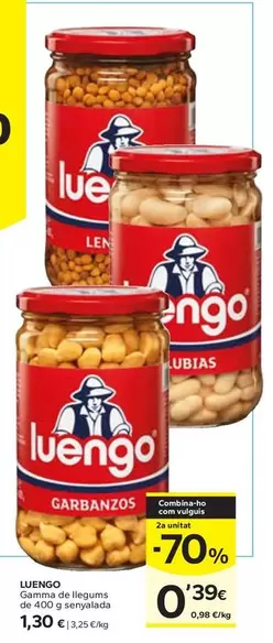 Luengo - Gamma De Llegums De 400 G Senyalada