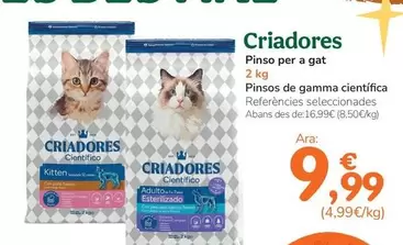 Criadores - Pienso Para Gato