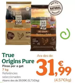 True Origins - Pure Pienso Para Gato