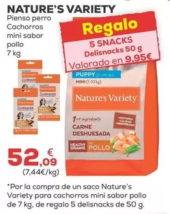 Nature's Variety - Pienso Perro Cachorros Mini Sabor Pollo