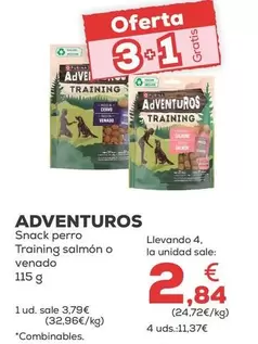 Purina - Adventuros Snack Perro Training Salmon O Venado